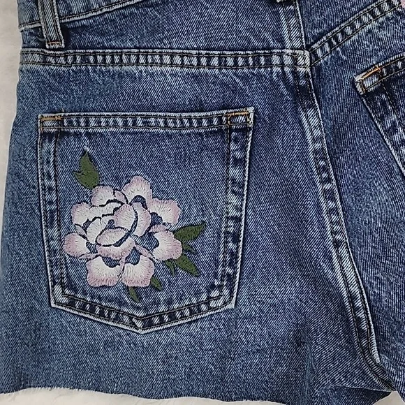 Reformation Jeans Charlie High Rise Embroidered Jean Shorts New With Tags - Picture 11 of 16